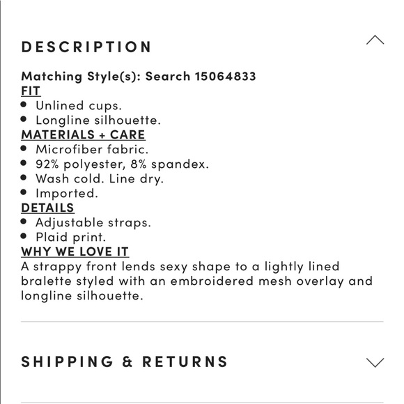 ⬇️Torrid red plaid strappy long line bralette - Picture 6 of 6